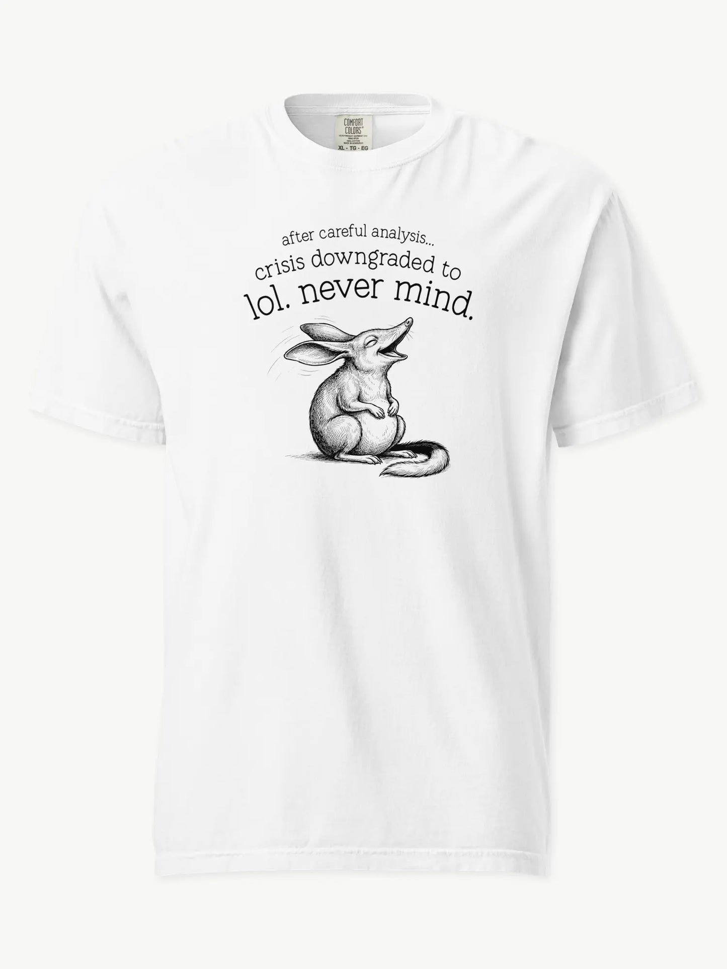 Faffle & Co Bilby Crisis Tee in white