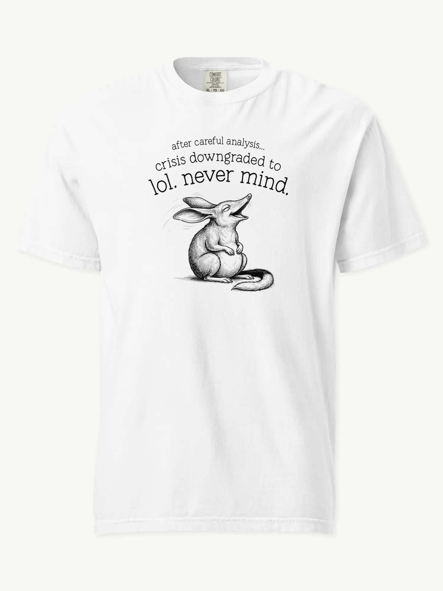 Faffle & Co Bilby Crisis Tee in white