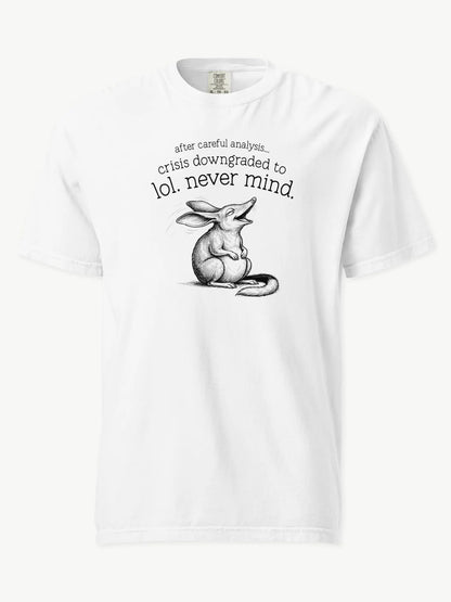 Faffle & Co Bilby Crisis Tee in white