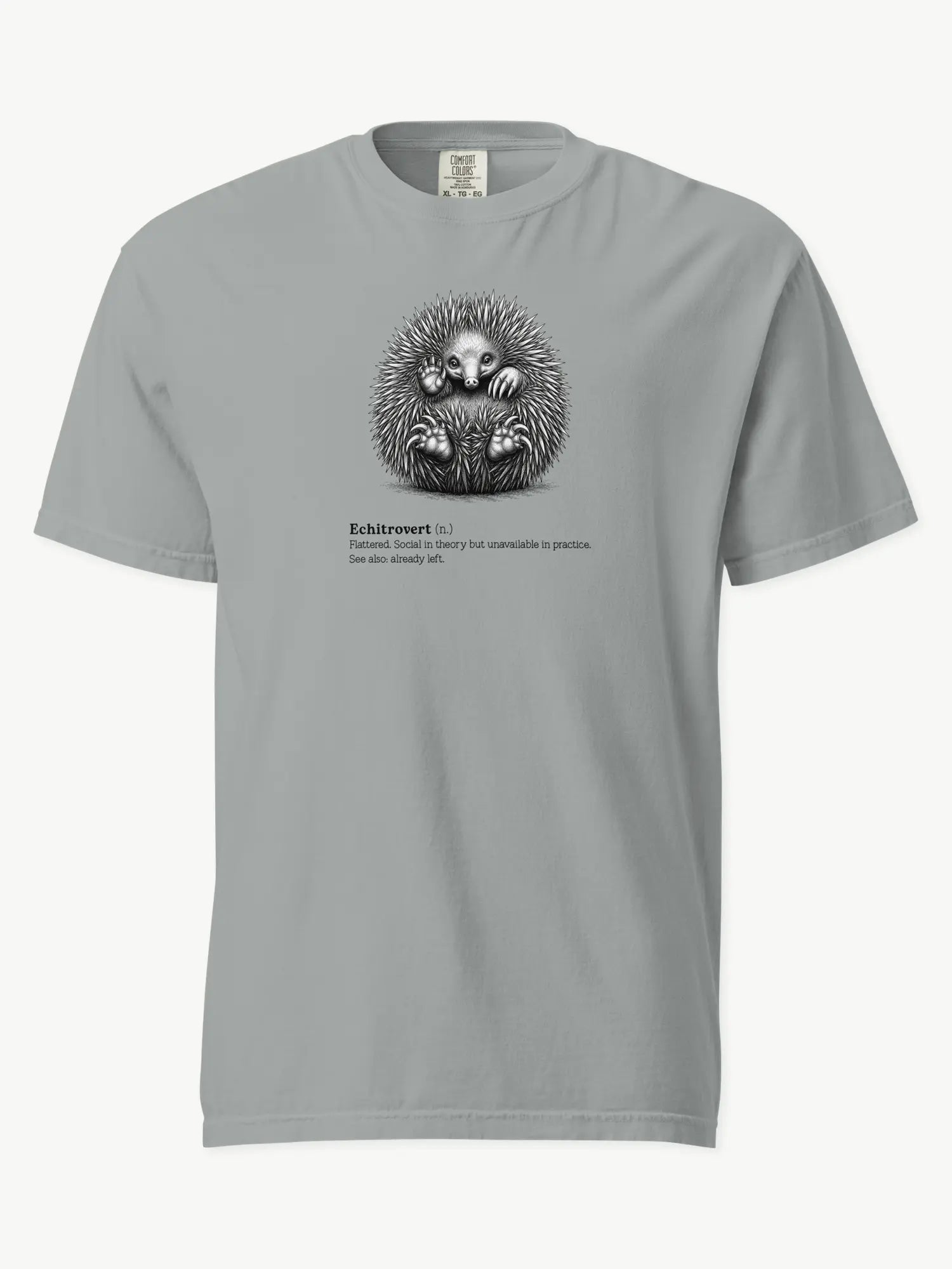 The Echitrovert t-shirt in granite
