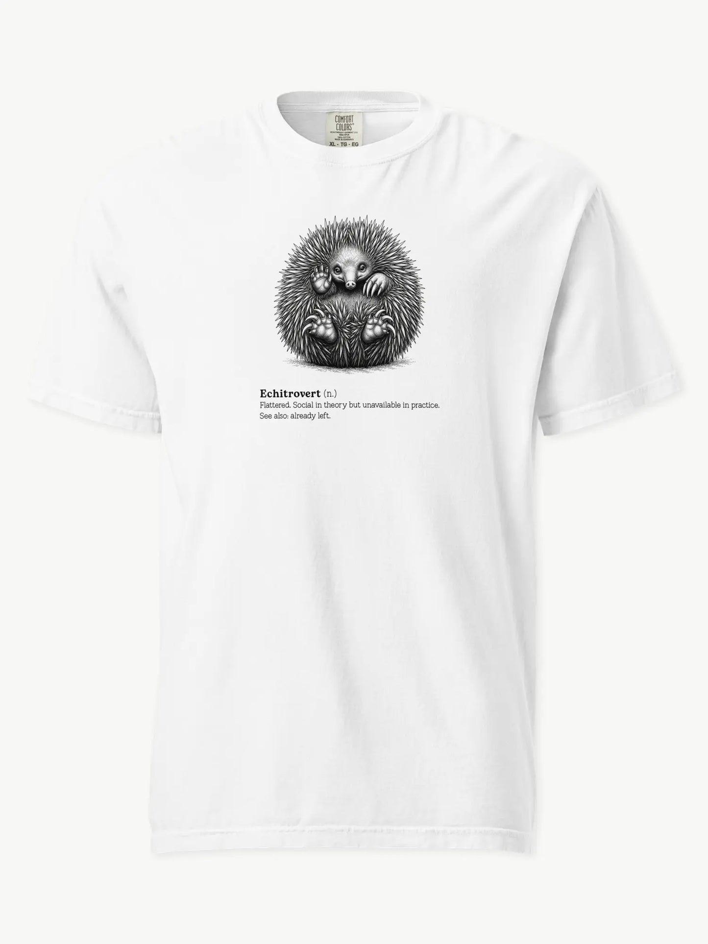 The Echitrovert t-shirt in white