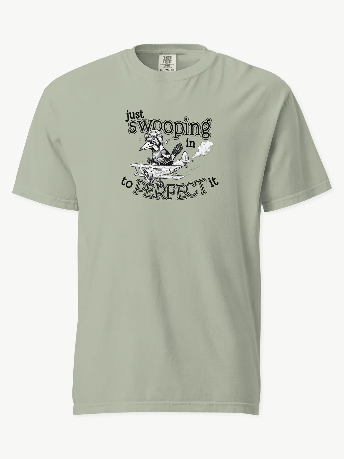 Just Swooping In magpie t-shirt in bay