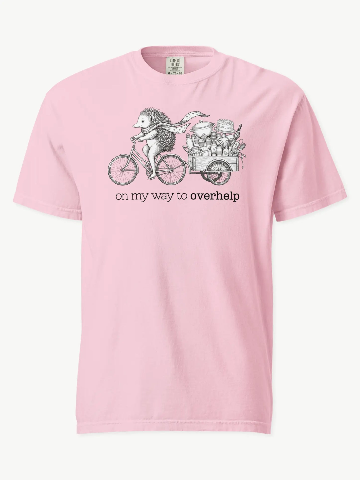 Over-helping Echidna Tee in blossom