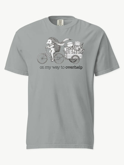 Over-helping Echidna Tee in granite