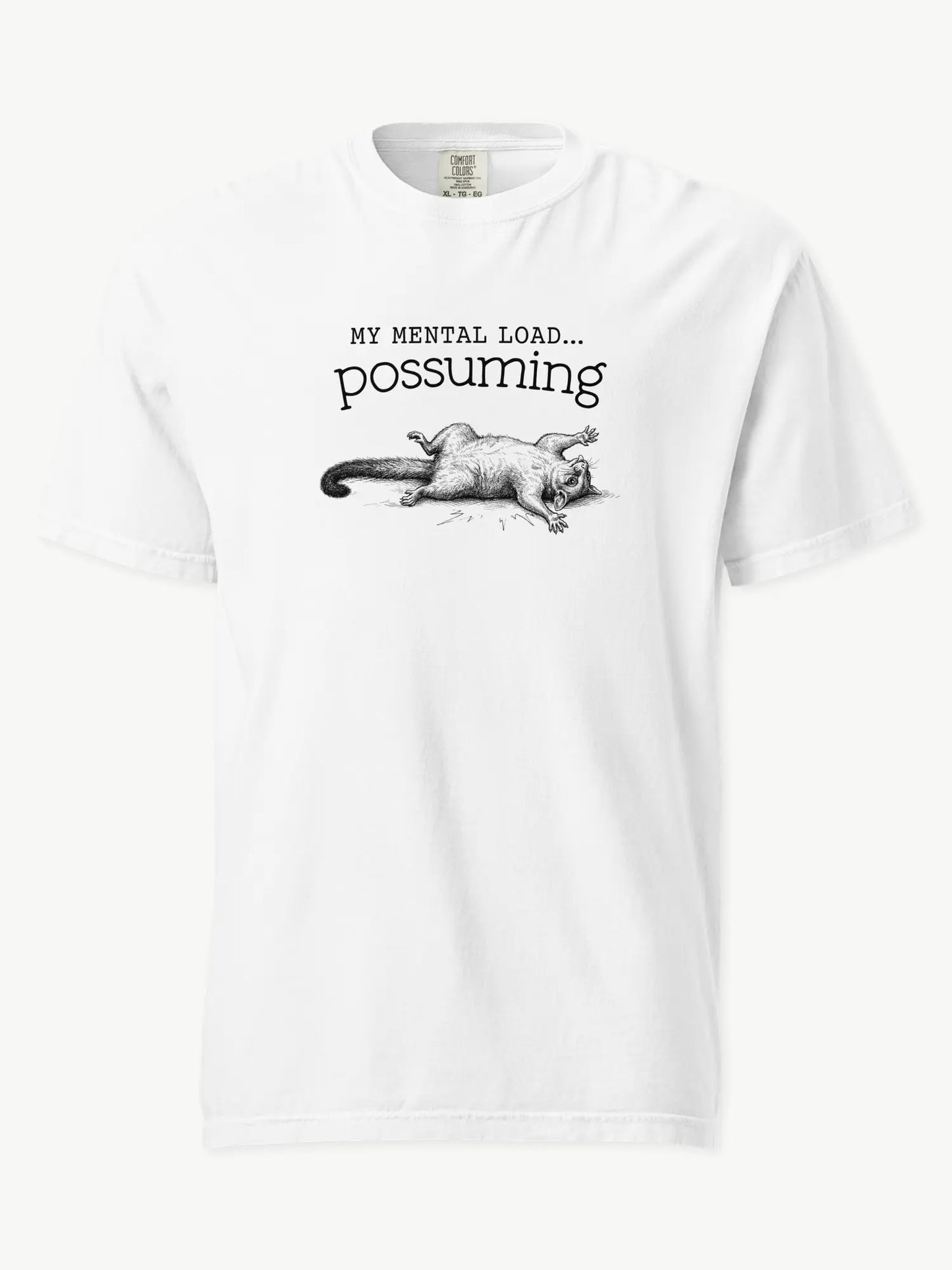 Faffle & Co Possuming Tee in white