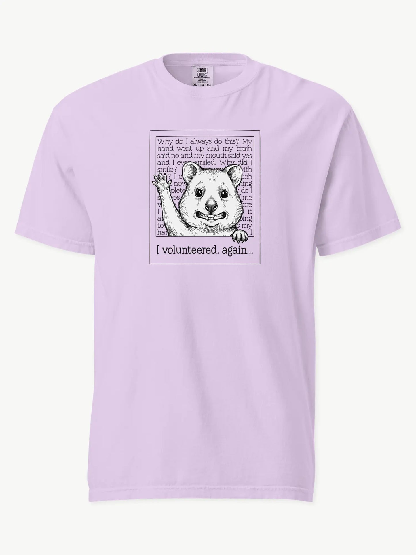 Faffle & Co Quokka Volunteer Tee in orchid