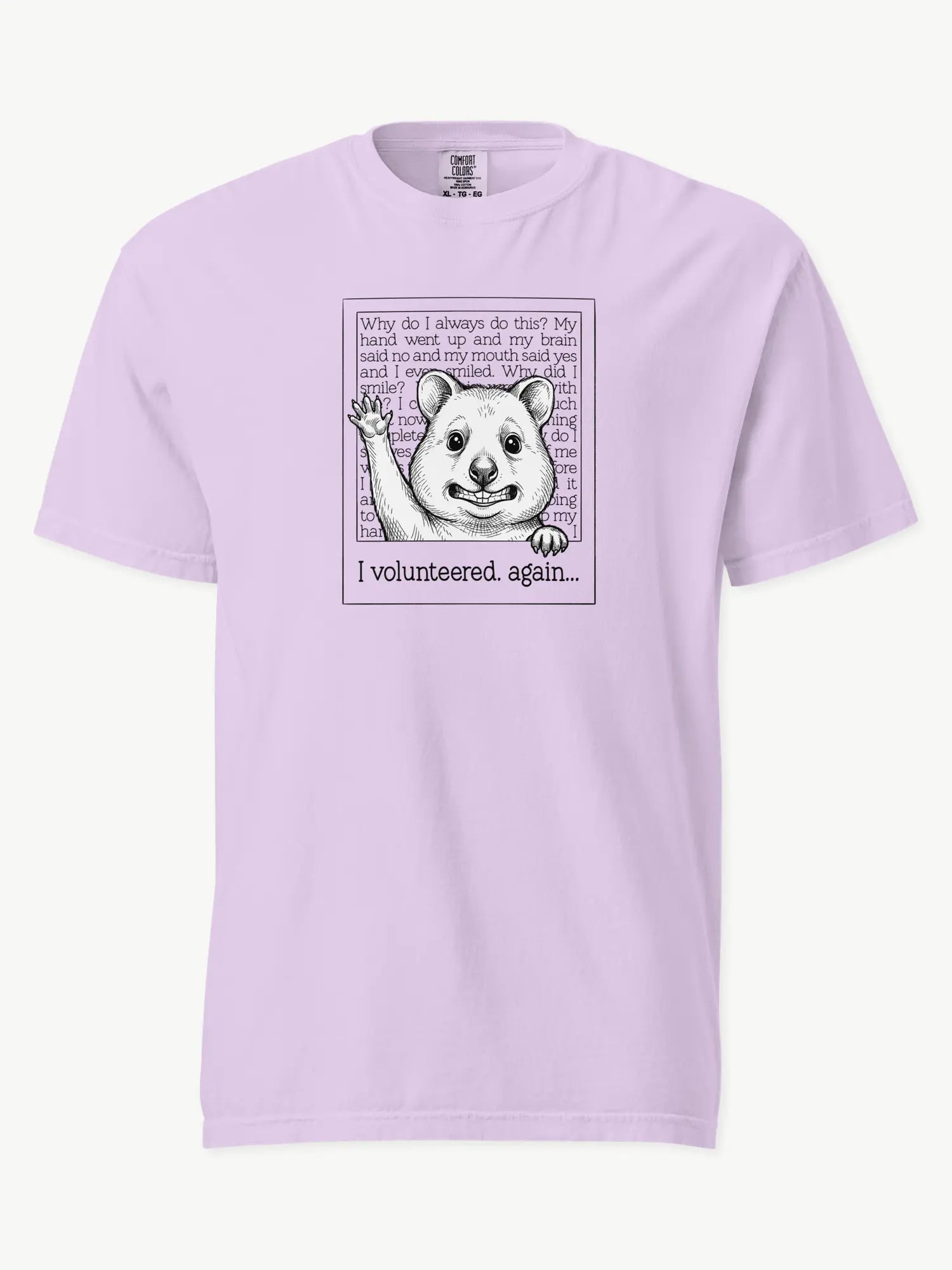 Faffle & Co Quokka Volunteer Tee in orchid