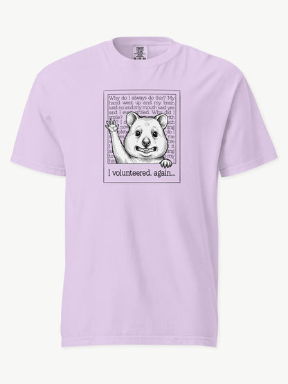 Faffle & Co Quokka Volunteer Tee in orchid