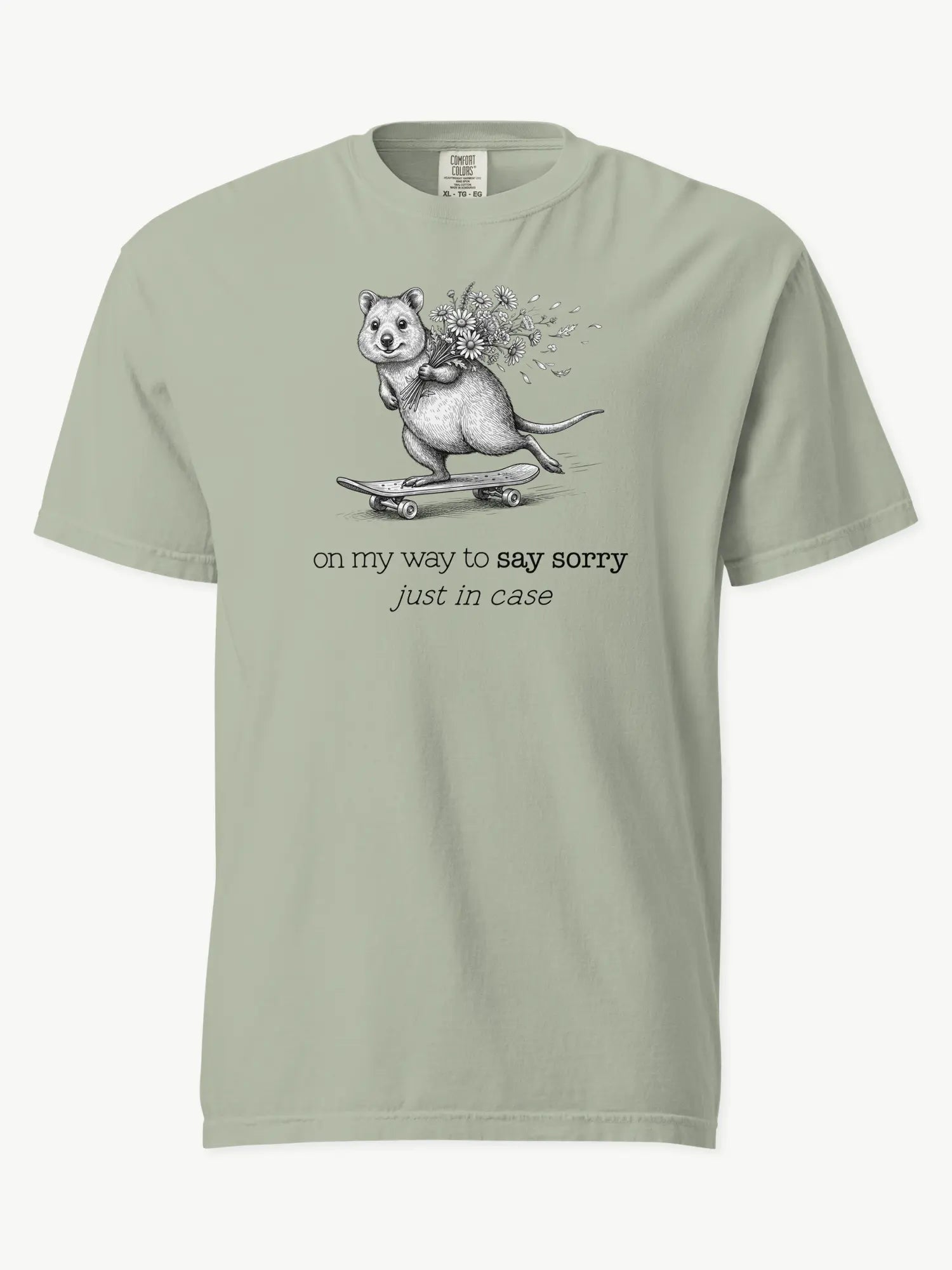 The Sorry Quokka t-shirt in bay