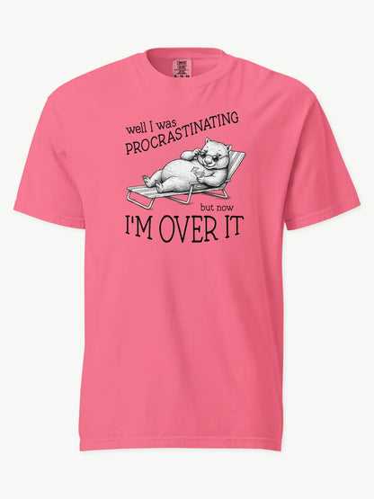 Faffle & Co Wombat Procrastinator Tee in crunchberry