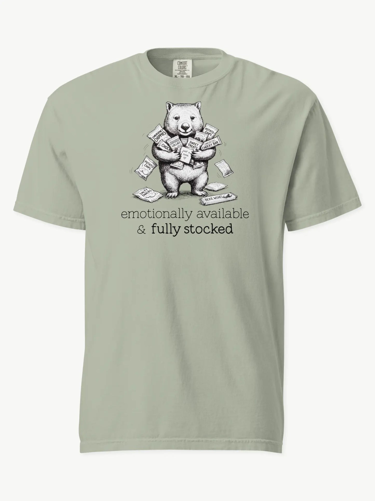 Snack Support Wombat t-shirt in bay