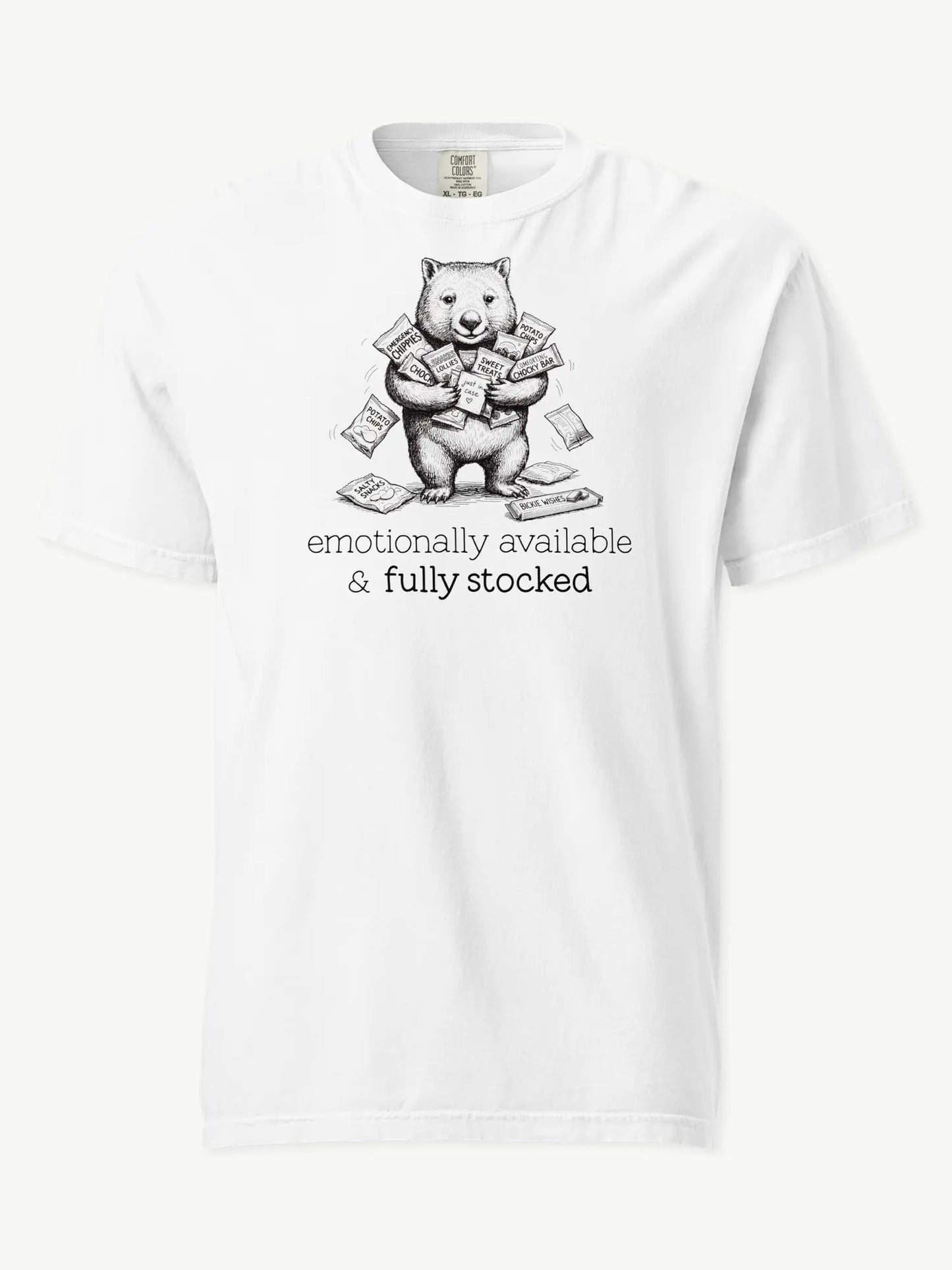 Snack Support Wombat t-shirt in white