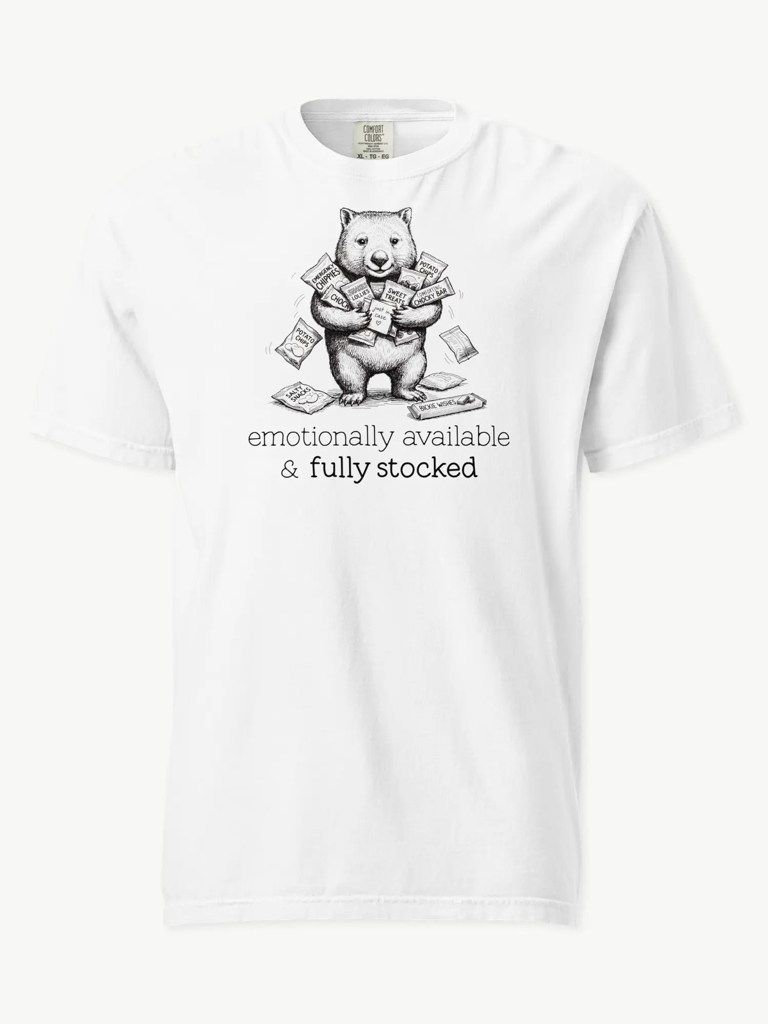 Snack Support Wombat t-shirt in white